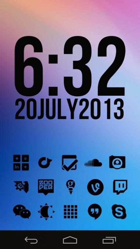 Stamped Black Icons स्क्रीनशॉट 5