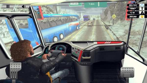 Highway Traffic Bus Racer: Extreme Bus Driving скриншот 2