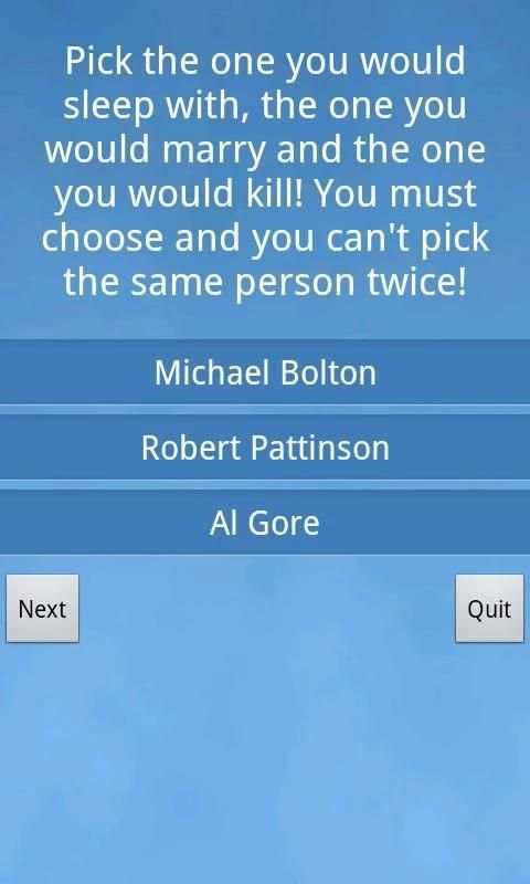 Sex Marry Kill Lite screenshot 1