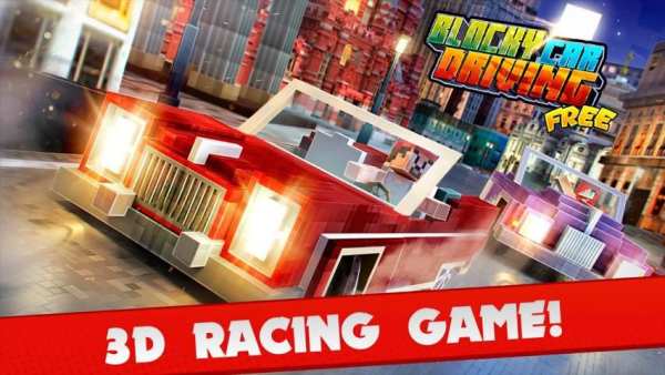 Blocky Car Driving Simulator स्क्रीनशॉट 4