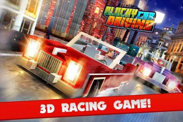 Blocky Car Driving Simulator स्क्रीनशॉट 12