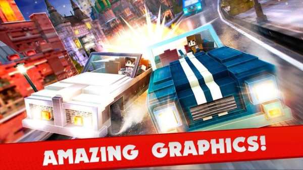 Blocky Car Driving Simulator स्क्रीनशॉट 2