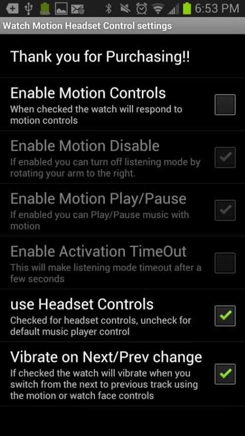 SmartWatch Motion Headset स्क्रीनशॉट 2