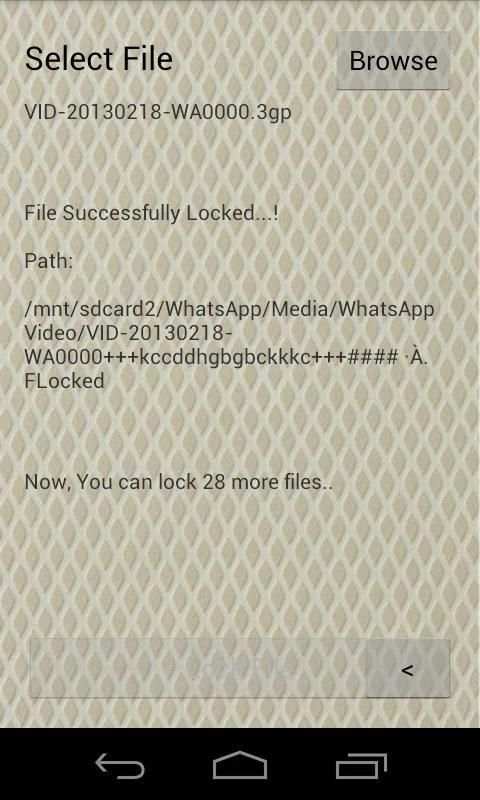 File Lock Lite स्क्रीनशॉट 2