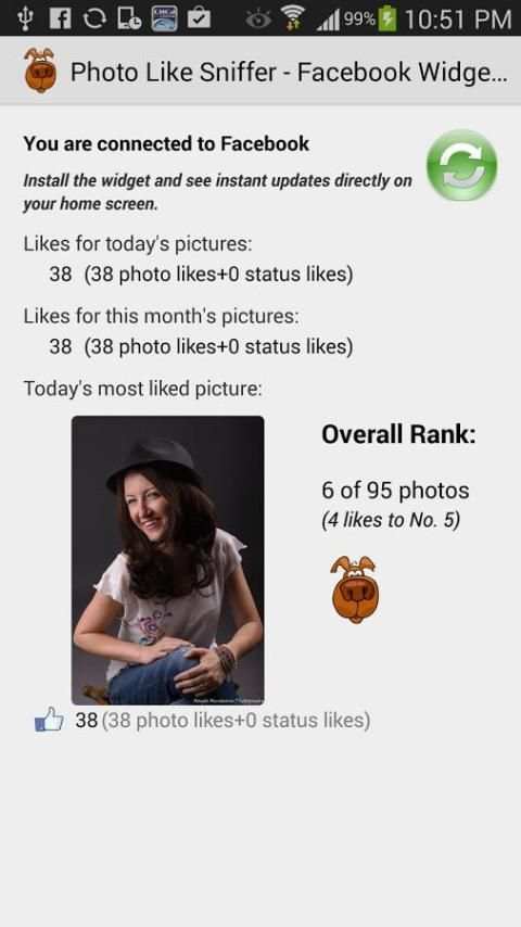 Photo Like Sniffer - Facebook 2 تصوير الشاشة