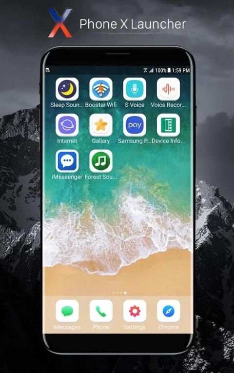 Phone X Launcher скриншот 3