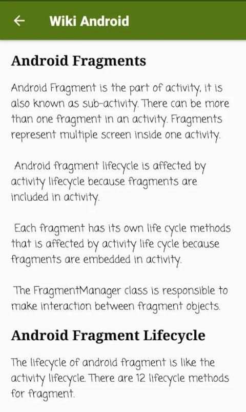 Wiki Android скриншот 2