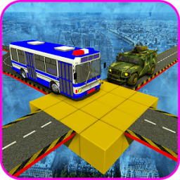 Impossible Police Bus Racing tracks icon