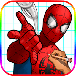 ikon Learn How to Draw Spider Man Easy Step (FREE)