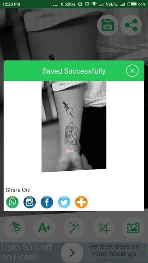 Tattoo Editor With My Name скриншот 1