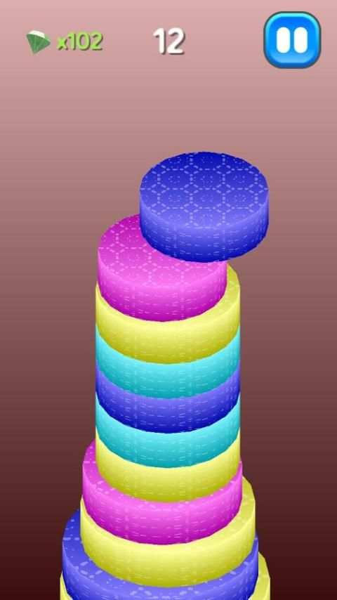 Round Tower - Color Stack screenshot 1