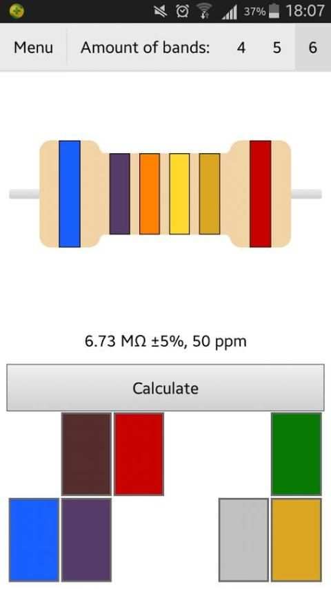 Resistor Color Code скриншот 5
