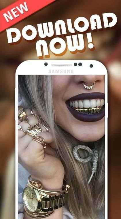 Gold Grillz Photo Editor скриншот 1