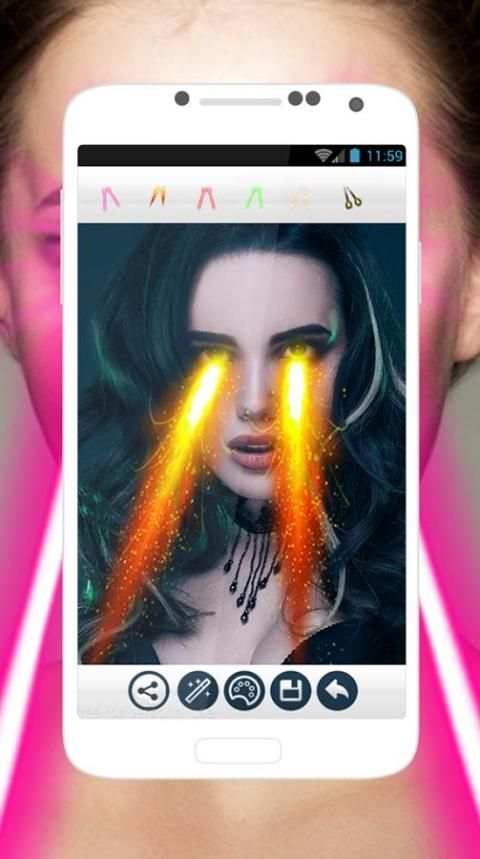 Eyes Laser Effect Photo Editor screenshot 3