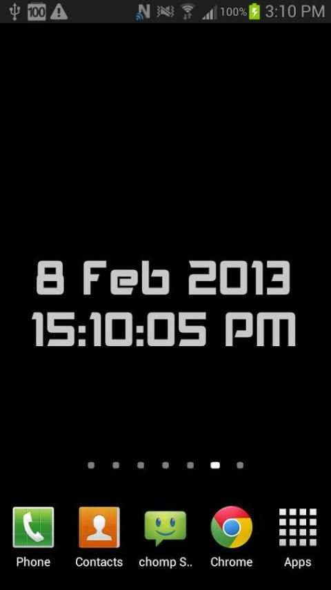 Digital Clock Wallpaper FREE скриншот 2