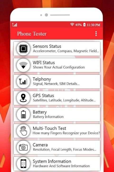 Phone Tester –Test Your Android Phone скриншот 3