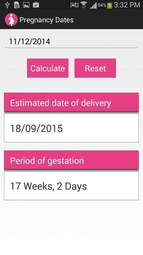 OBS / Pregnancy Calculator 1 تصوير الشاشة