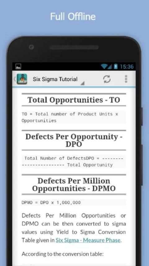 Learn Six Sigma Offline screenshot 1