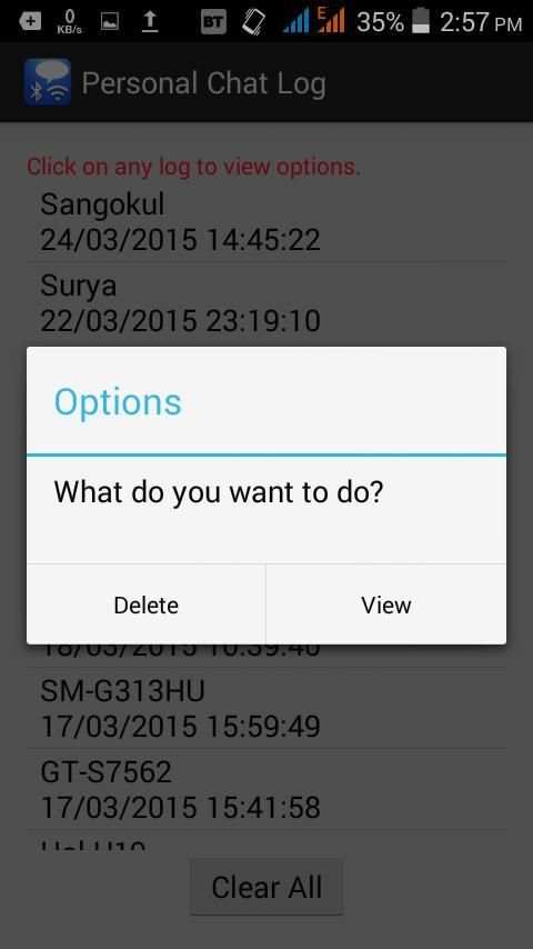 BT Messenger screenshot 2