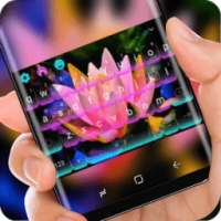Noen Night Lotus Keyboard Pink Waterlily on 9Apps