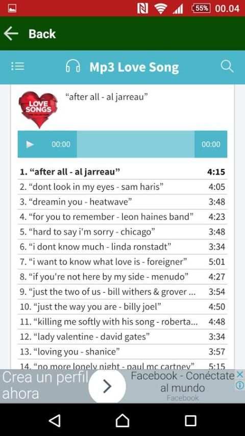 Best Mp3 Love Song 1980-2017 скриншот 1