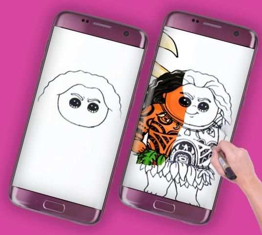 How To Draw Disney Moana screenshot 1
