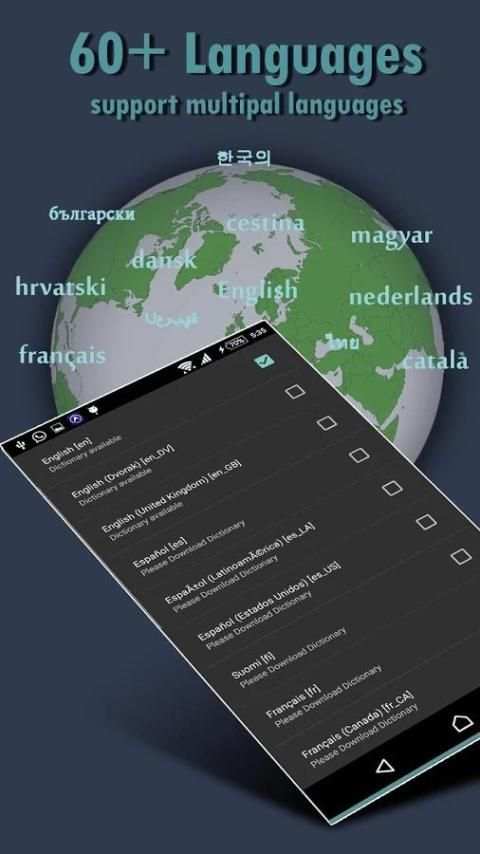Nougat Android Keyboard скриншот 1