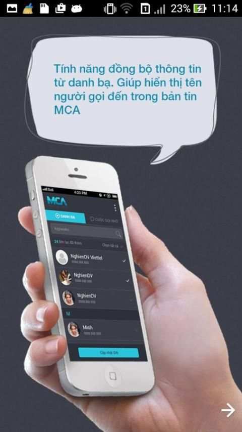 MCA screenshot 2