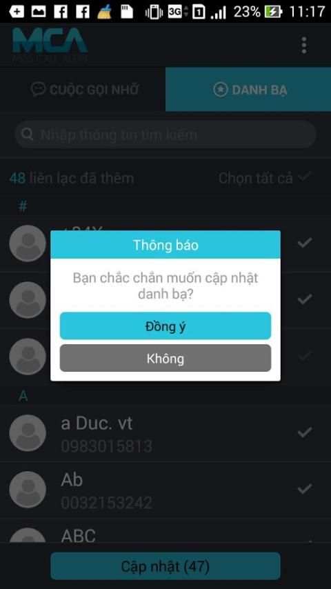 MCA screenshot 4