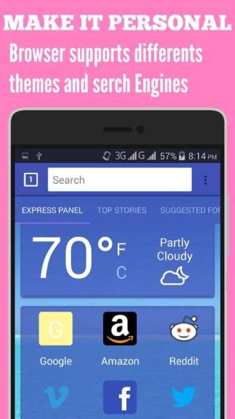 Penguin Browser 4G screenshot 2