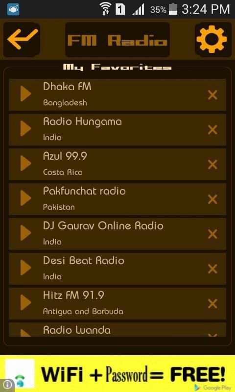 FM Radio App 3 تصوير الشاشة