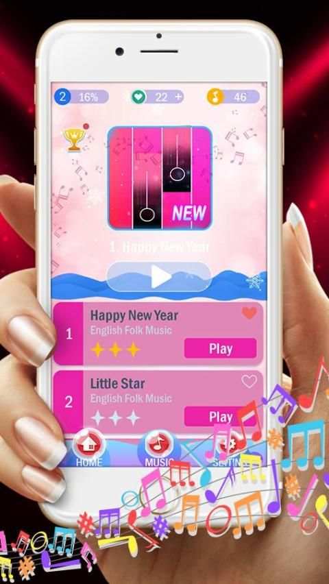 Pink Piano Tiles New screenshot 2