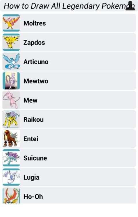 How to Draw All Legendary Pokemon screenshot 9