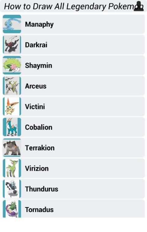 How to Draw All Legendary Pokemon screenshot 6