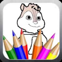 Chipmunks coloring page games free on 9Apps