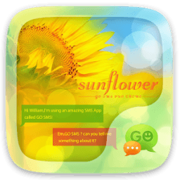 (FREE) GO SMS SUNFLOWER THEME иконка