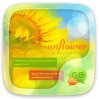 (FREE) GO SMS SUNFLOWER THEME on 9Apps