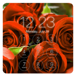 Red Rose Lock Screen HD أيقونة