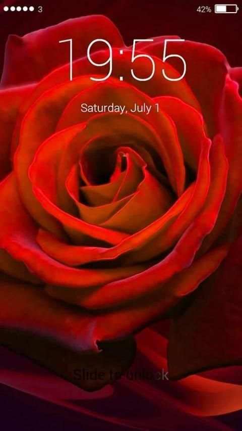 Red Rose Lock Screen HD screenshot 6
