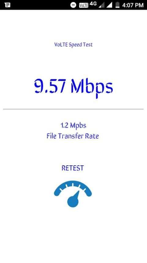 VoLTE Speed Test скриншот 5