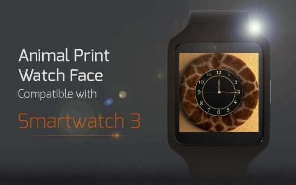 Animal Print Watch Face скриншот 1
