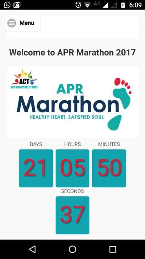 APR Marathon 2017 App स्क्रीनशॉट 1