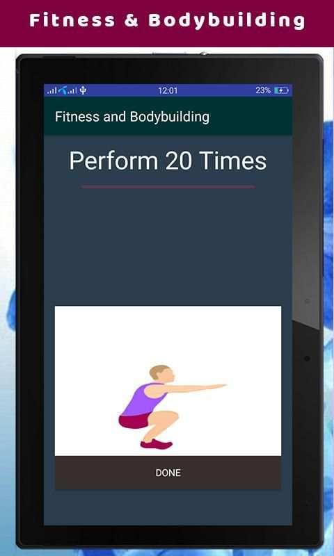 Fitness and Bodybuilding - Home Workouts स्क्रीनशॉट 3