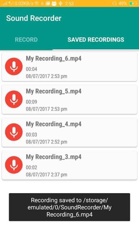 SoundRecordings screenshot 2