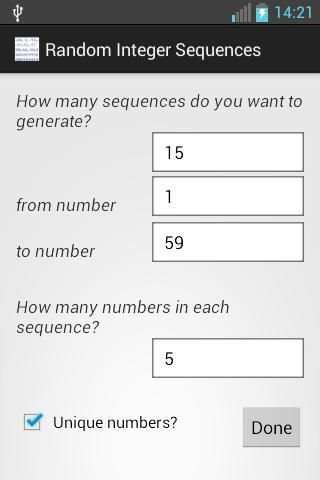 Generate Random Numbers - Free screenshot 22