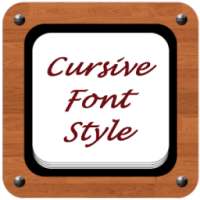 Cursive Font Style on 9Apps