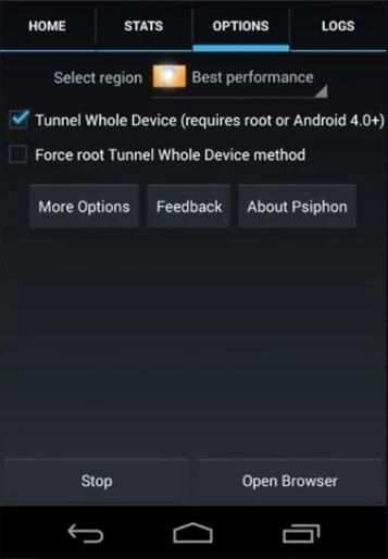 New Psiphon Pro Review screenshot 1