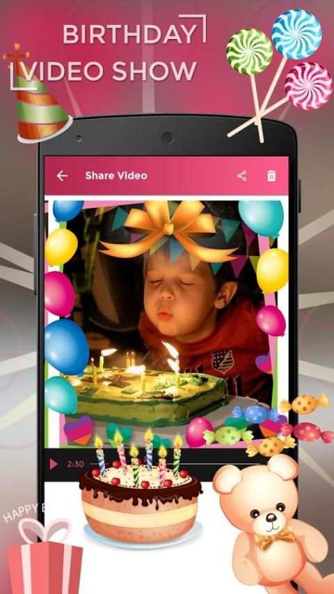 Birthday Video Show screenshot 1