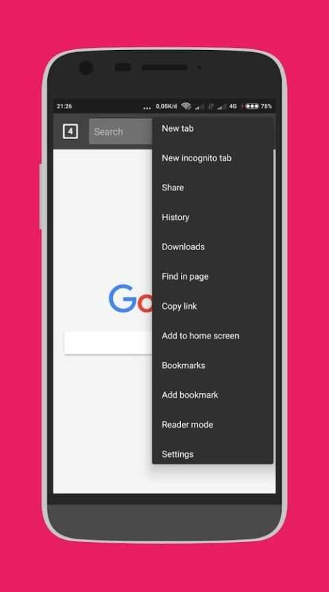 6G Browser - Fast Browsing for Android screenshot 6