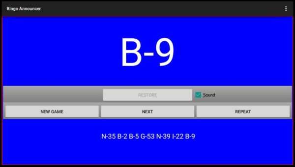 Bingo Announcer screenshot 1